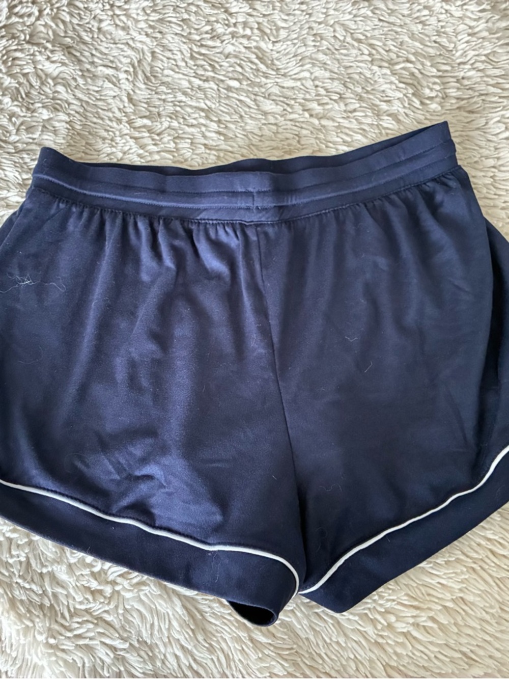 🌟Gap Body•Women’s Navy Athletic•Lounge•Sleep•Shorts with White Drawstring•Sz S - Picture 2 of 6